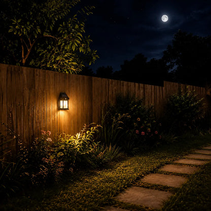Solar Motion Sensor Wall Light Waterproof Outdoor LED Light