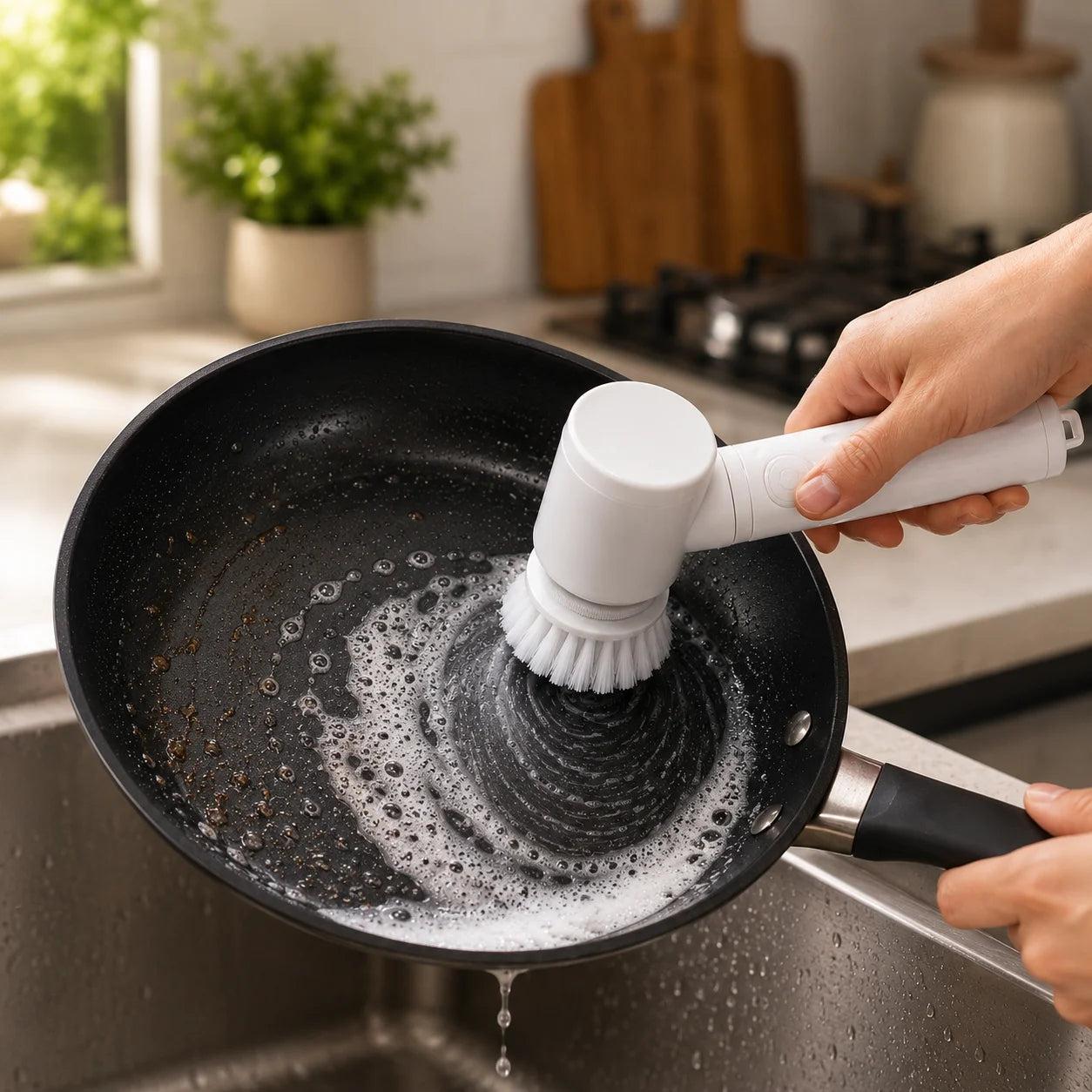 Electric Spin Scrubber  5 in 1 Cordless Cleaning Brush